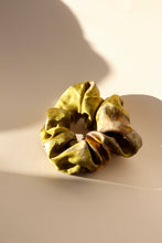 Olive bundle dyed scrunchie