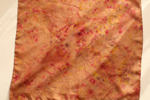 Small botanically dyed silk scarf