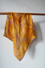 Small botanically dyed silk scarf