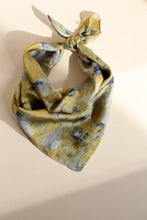 Botanically dyed silk scarf