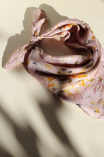 Botanically dyed silk scarf