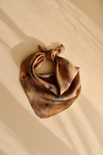 Small botanically dyed silk scarf