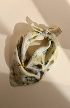 Botanically dyed silk scarf