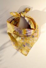Botanically dyed silk scarf