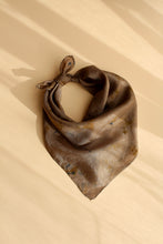 Small botanically dyed silk scarf