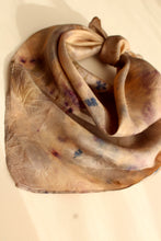 Small botanically dyed silk scarf