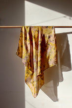 Large botanically dyed silk scarf