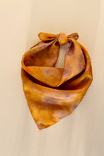 Small botanically dyed silk scarf