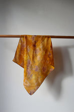Small botanically dyed silk scarf