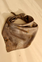 Small botanically dyed silk scarf