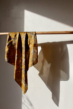 Botanically dyed silk scarf