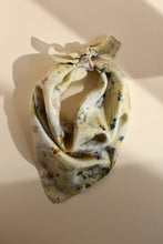 Botanically dyed silk scarf
