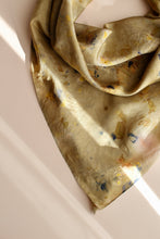Large Botanically dyed silk scarf