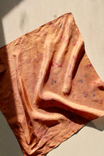 Small botanically dyed silk scarf