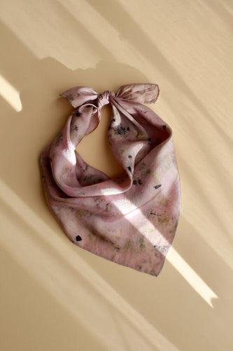 Medium Botanically dyed silk scarf