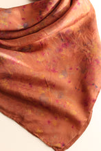 Large Botanically dyed silk scarf