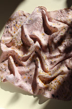 Botanically dyed silk scarf