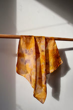 Small botanically dyed silk scarf