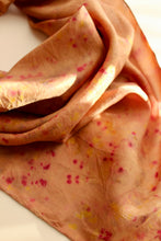 Large Botanically dyed silk scarf
