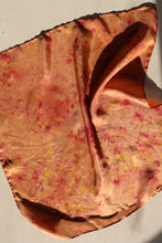 Small botanically dyed silk scarf