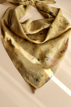 Large Botanically dyed silk scarf