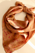 Large Botanically dyed silk scarf