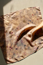 Small botanically dyed silk scarf