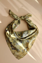 Large botanically dyed silk scarf