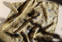 Botanically dyed silk scarf