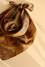 Medium Botanically dyed silk scarf