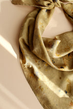 Large Botanically dyed silk scarf