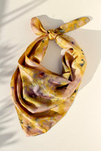 Large botanically dyed silk scarf