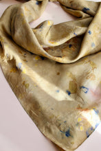Large Botanically dyed silk scarf