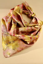 Large Botanically dyed silk scarf