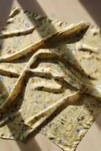 Large botanically dyed silk scarf