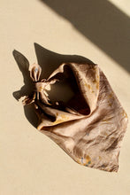 Small botanically dyed silk scarf