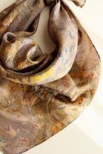 Medium Botanically dyed silk scarf