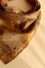 Medium Botanically dyed silk scarf