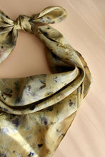 Large botanically dyed silk scarf