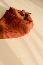 Small botanically dyed silk scarf