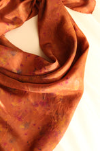 Large Botanically dyed silk scarf