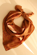 Large Botanically dyed silk scarf
