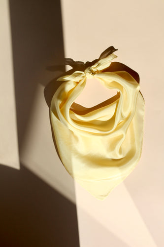 Butter Yellow Silk Scarf