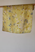 Small botanically dyed silk scarf- SALE