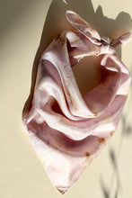 Botanically dyed silk scarf