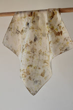 Small botanically dyed silk scarf- SALE