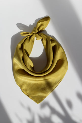 Olive Silk Scarf