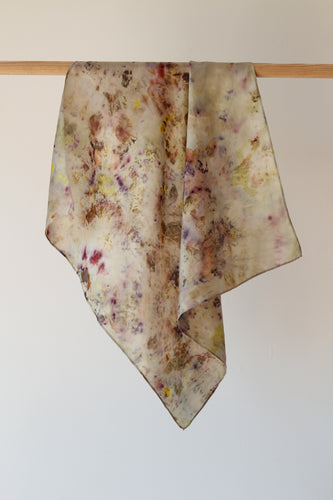 Medium Botanically dyed silk scarf- SALE