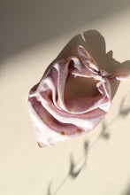 Botanically dyed silk scarf
