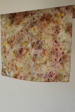 Small botanically dyed silk scarf- SALE